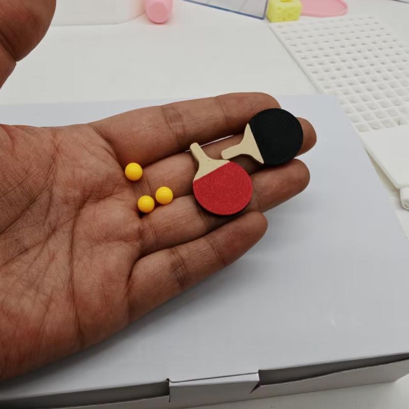 1Set Dollhouse Miniature Ping  - Table Tennis Olympics 评论和价格